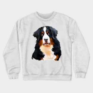 Cute Bernese Mountain Dog Drawing Crewneck Sweatshirt